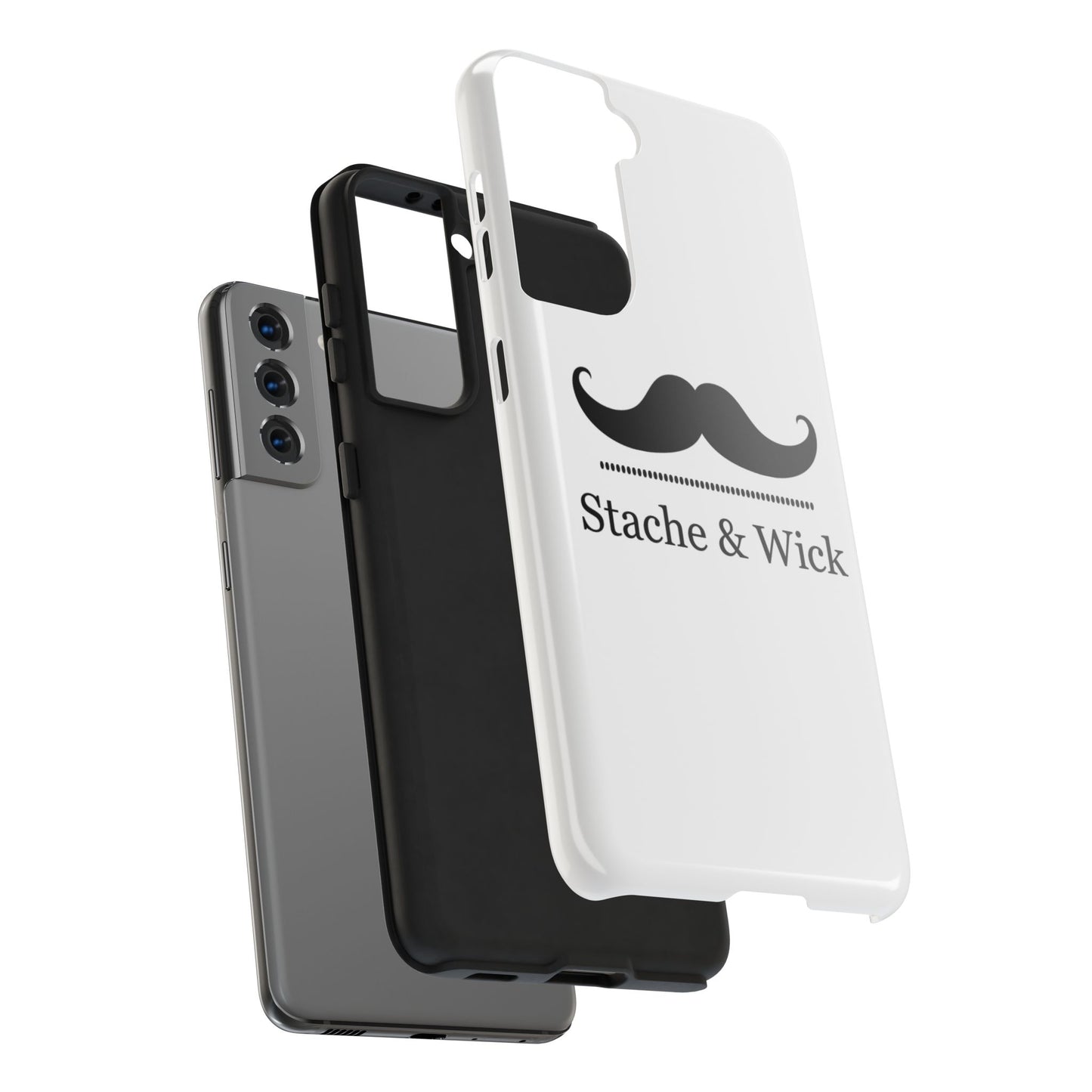 Stylish Tough Phone Case - Stache & Wick Design