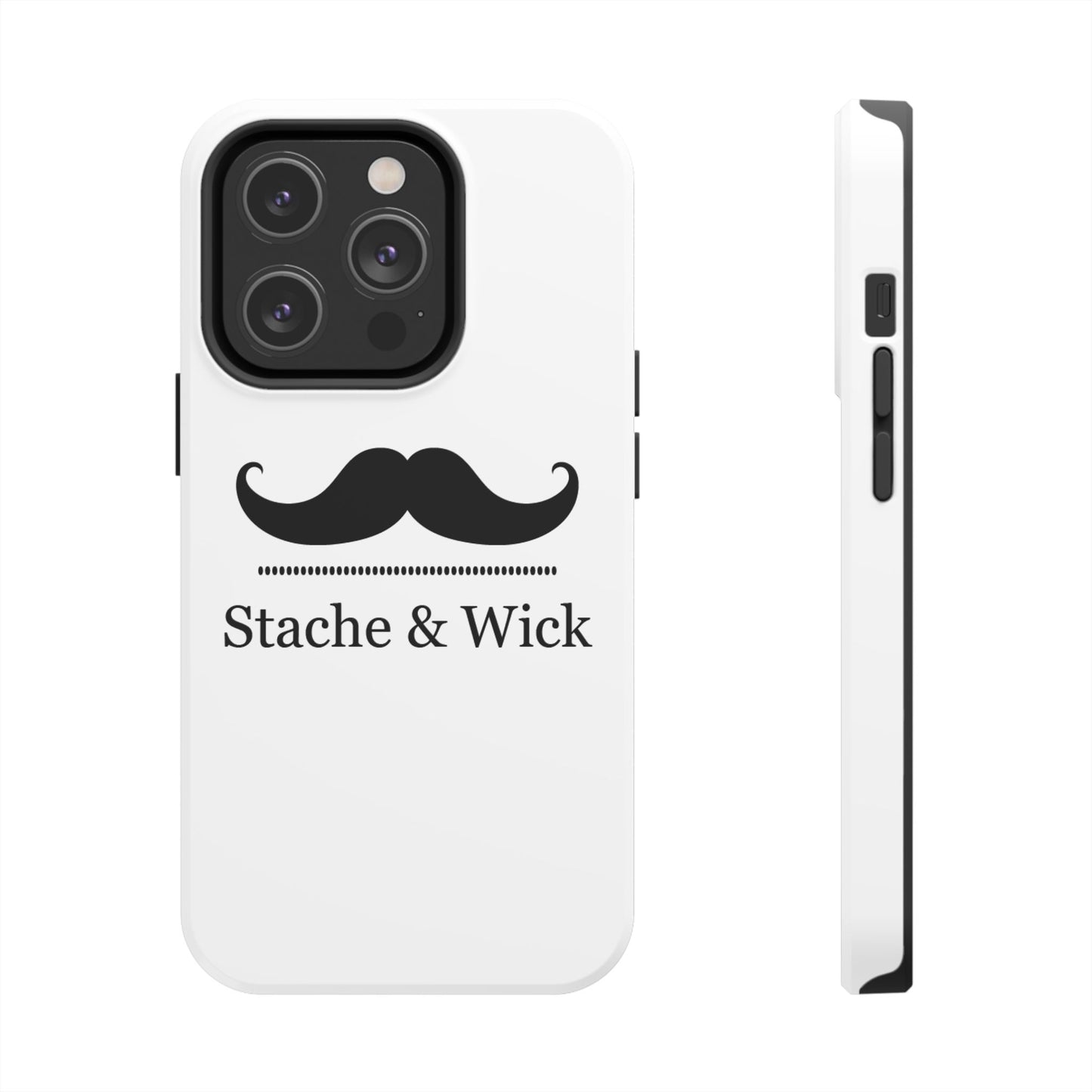 Stylish Tough Phone Case - Stache & Wick Design