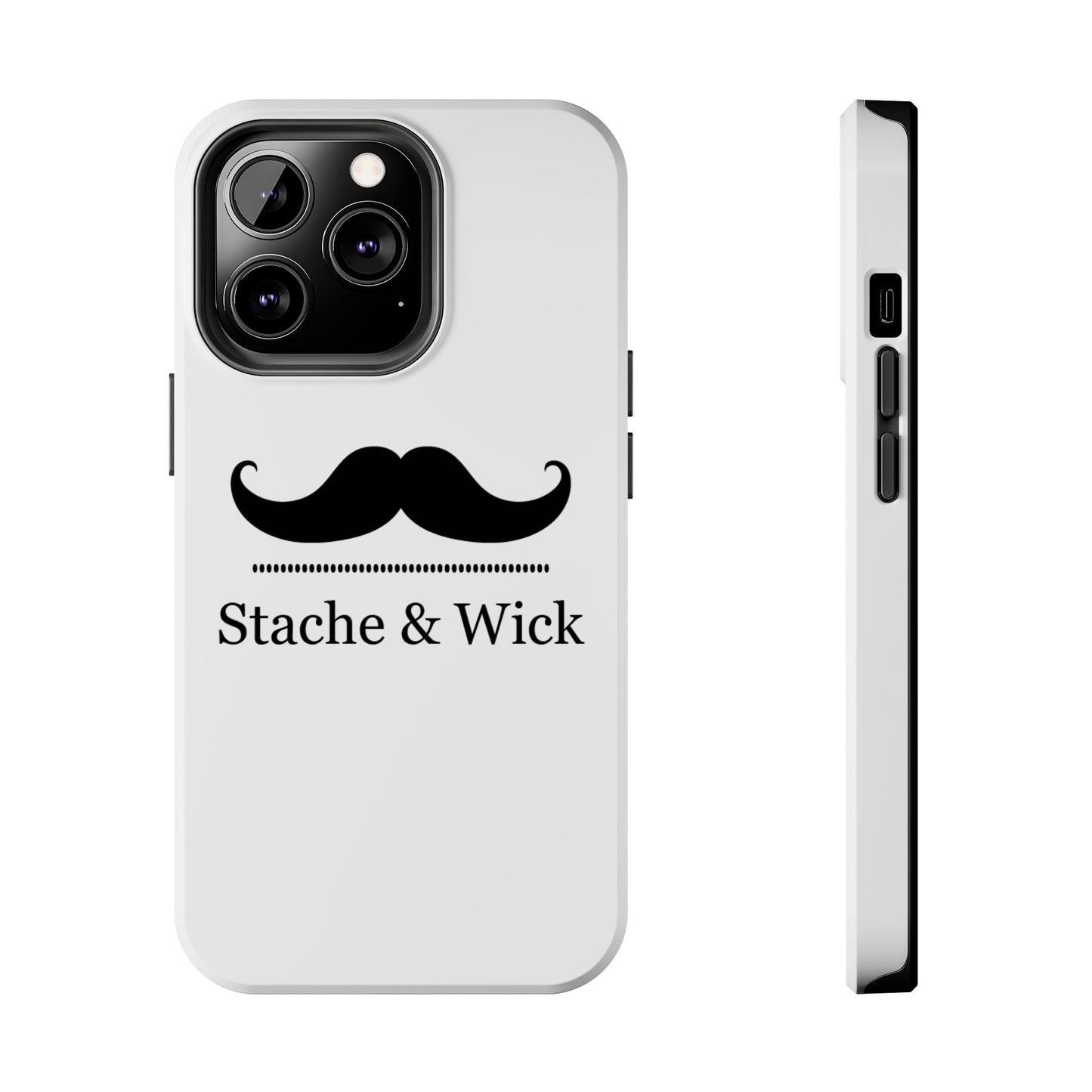 Stylish Tough Phone Case - Stache & Wick Design