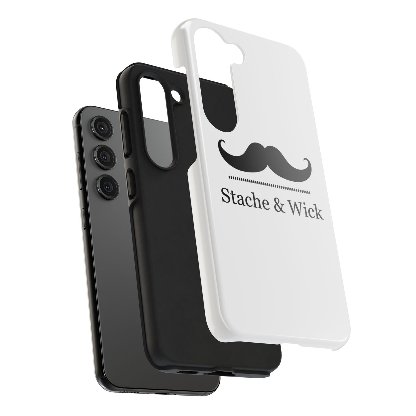 Stylish Tough Phone Case - Stache & Wick Design