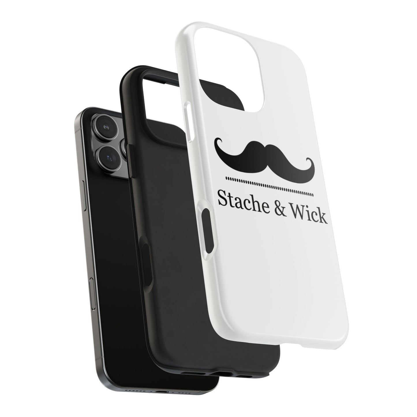 Stylish Tough Phone Case - Stache & Wick Design