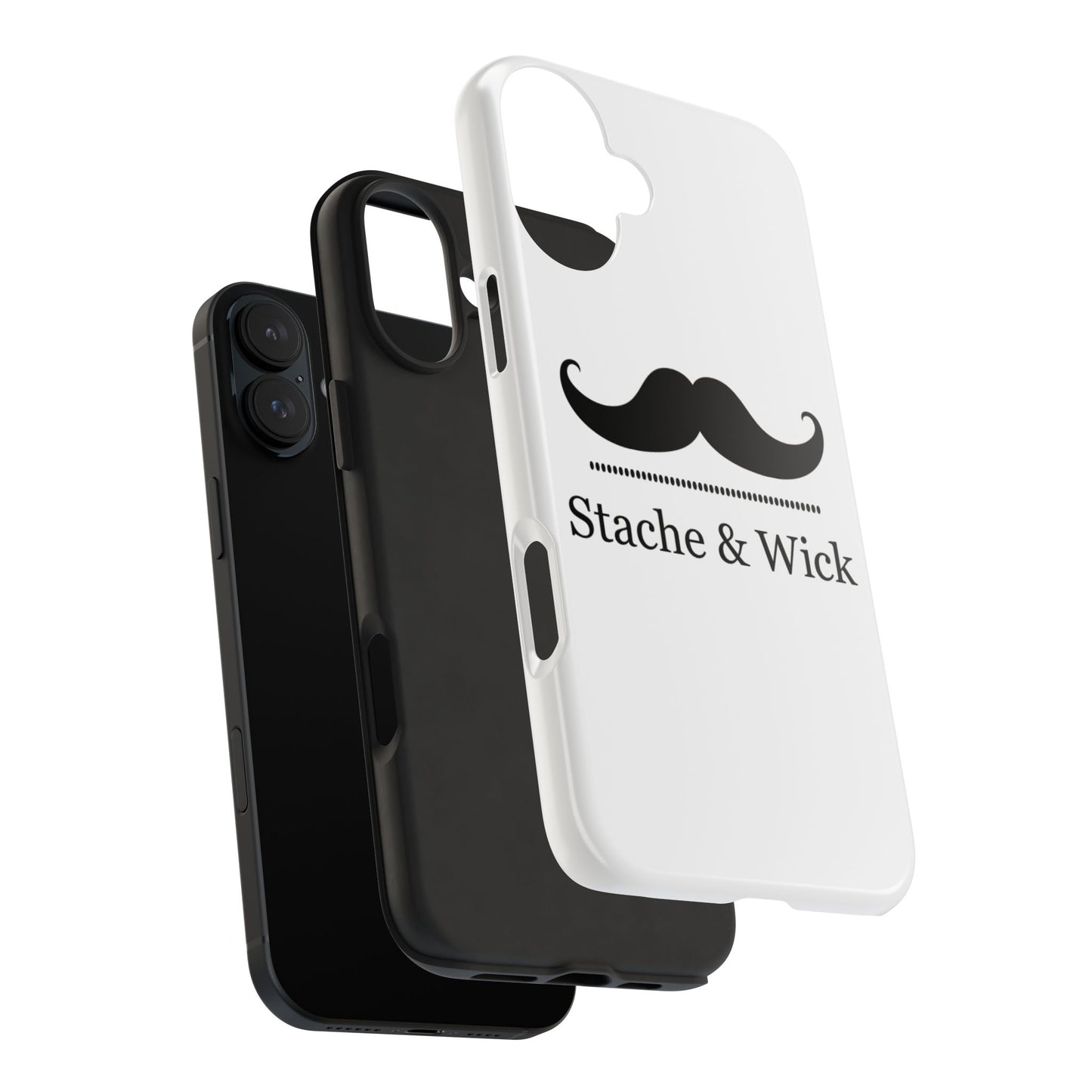 Stylish Tough Phone Case - Stache & Wick Design
