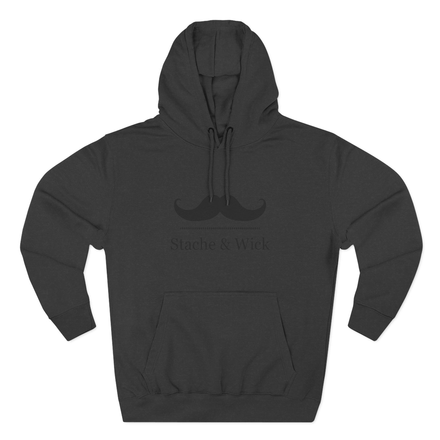 Stache & Wick Fleece Hoodie - Stylish Mustache Design for Cozy Comfort