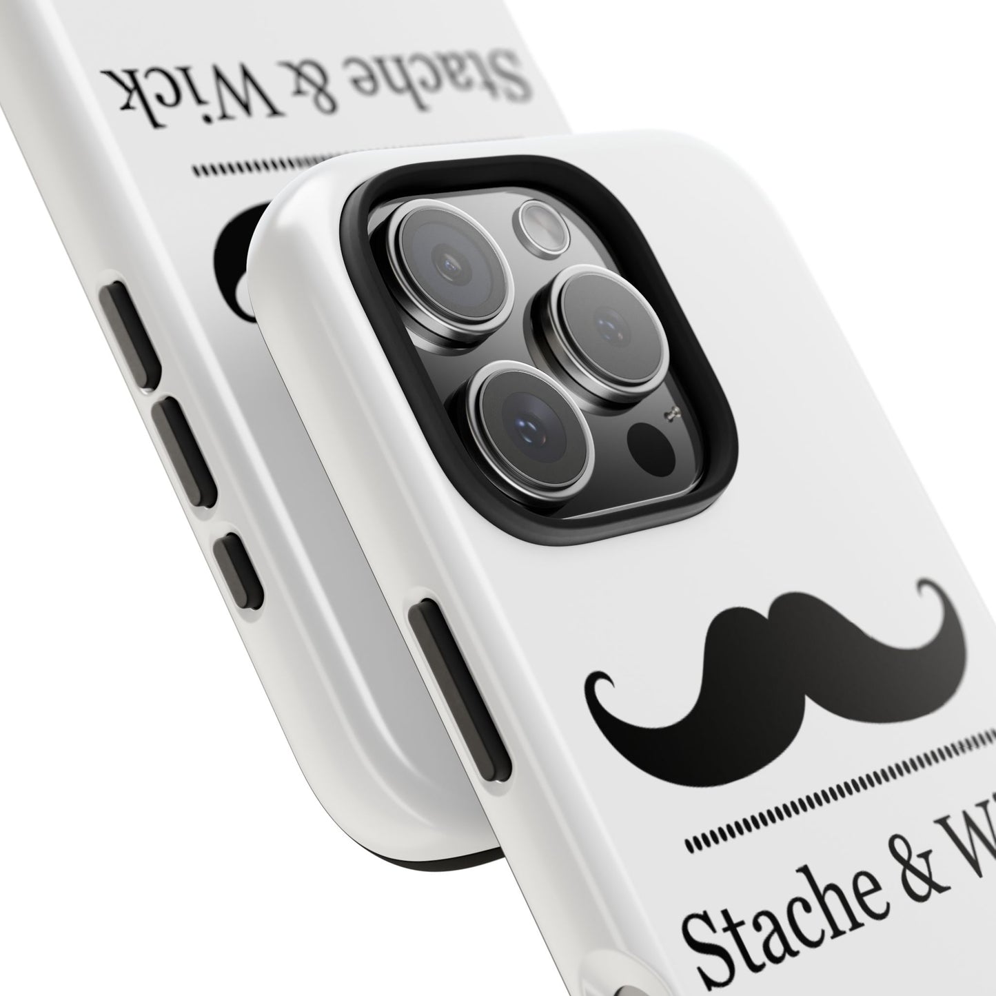Stylish Tough Phone Case - Stache & Wick Design