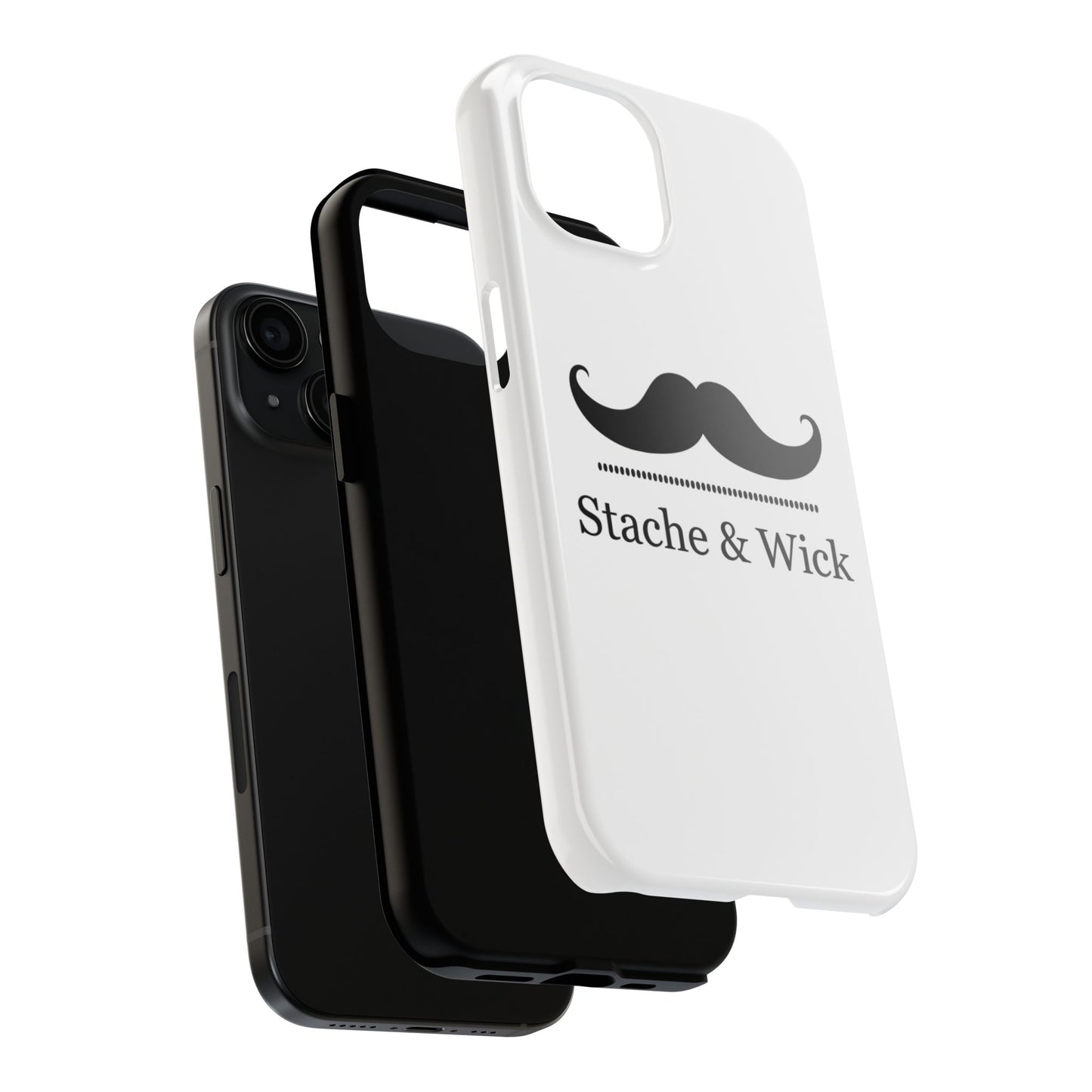 Stylish Tough Phone Case - Stache & Wick Design