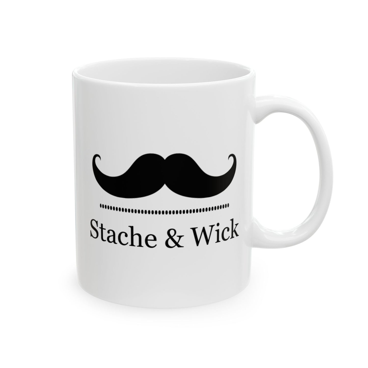 Stylish Mustache Ceramic Mug - Perfect Gift for Coffee Lovers