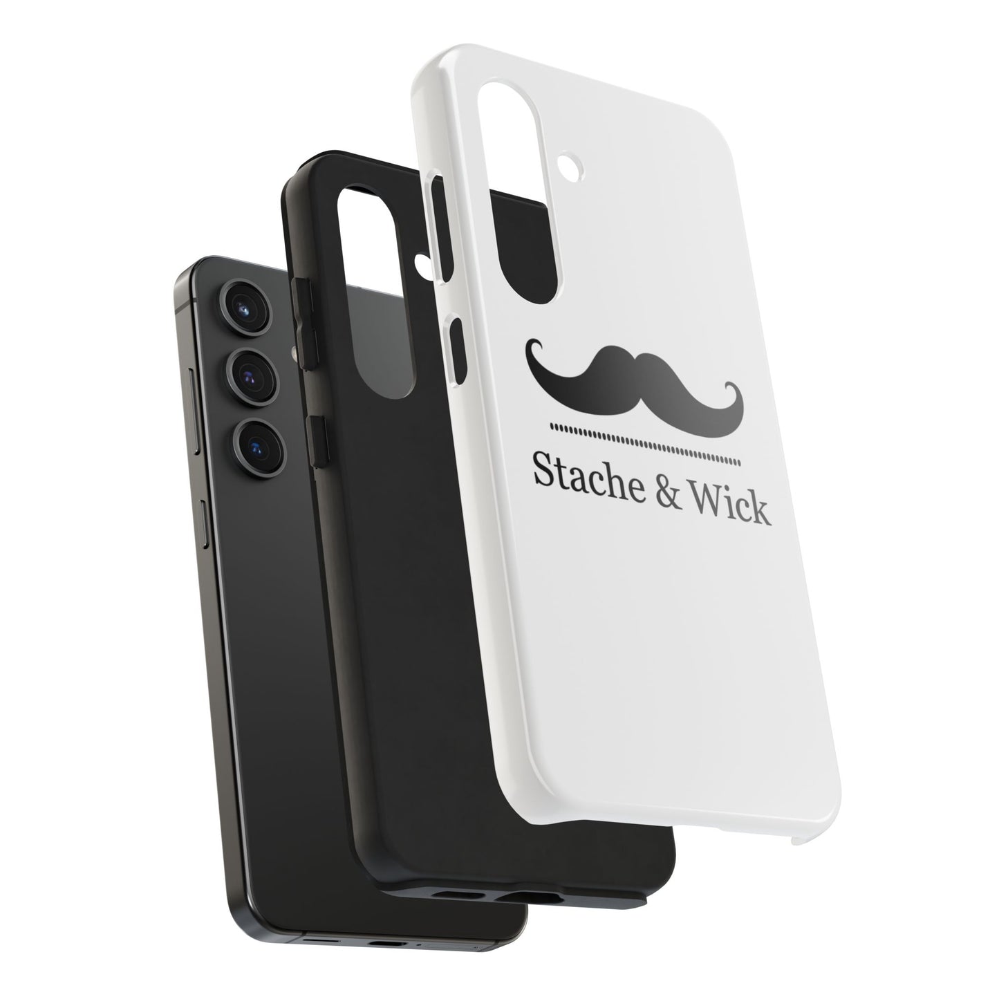 Stylish Tough Phone Case - Stache & Wick Design