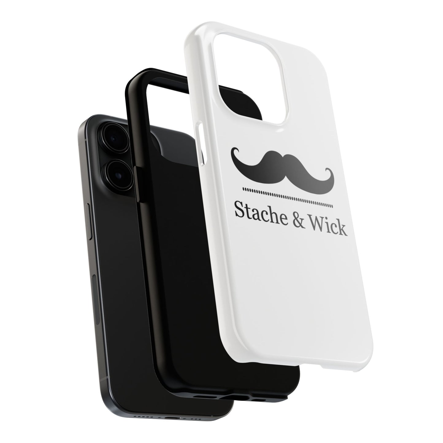 Stylish Tough Phone Case - Stache & Wick Design
