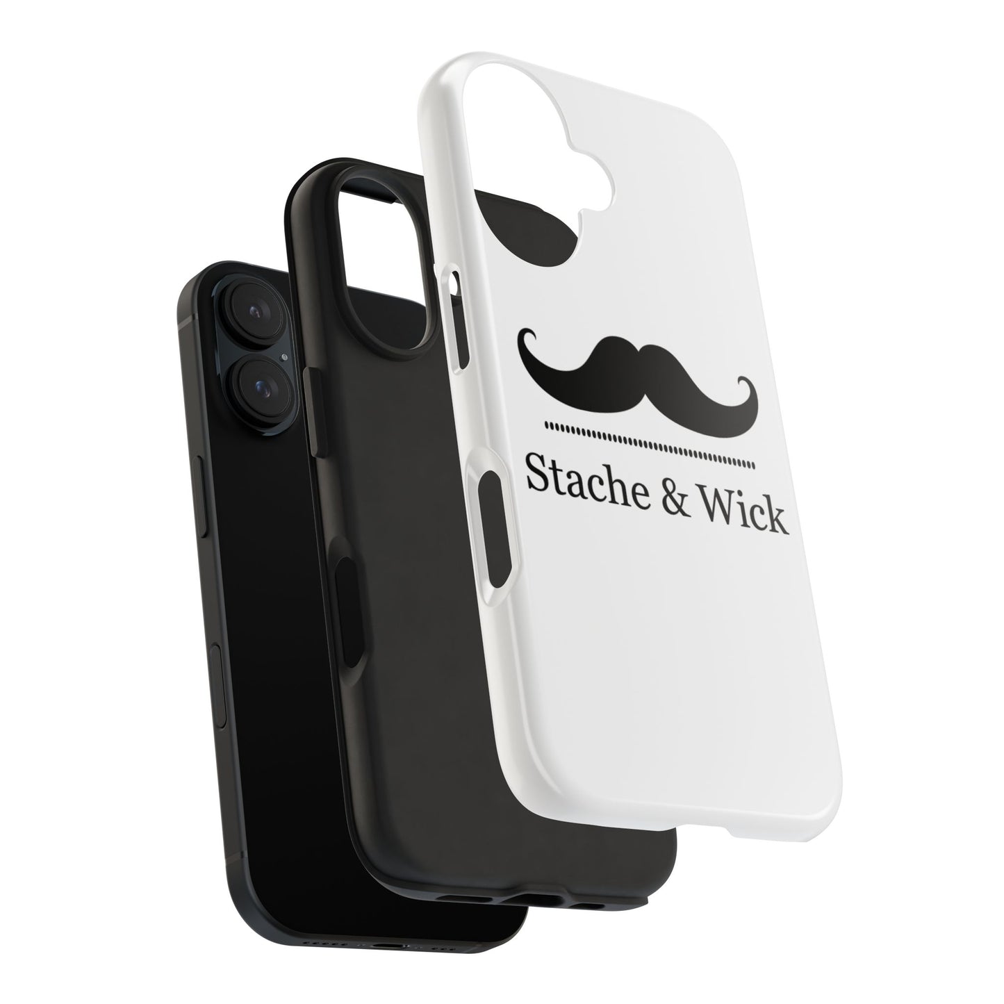Stylish Tough Phone Case - Stache & Wick Design