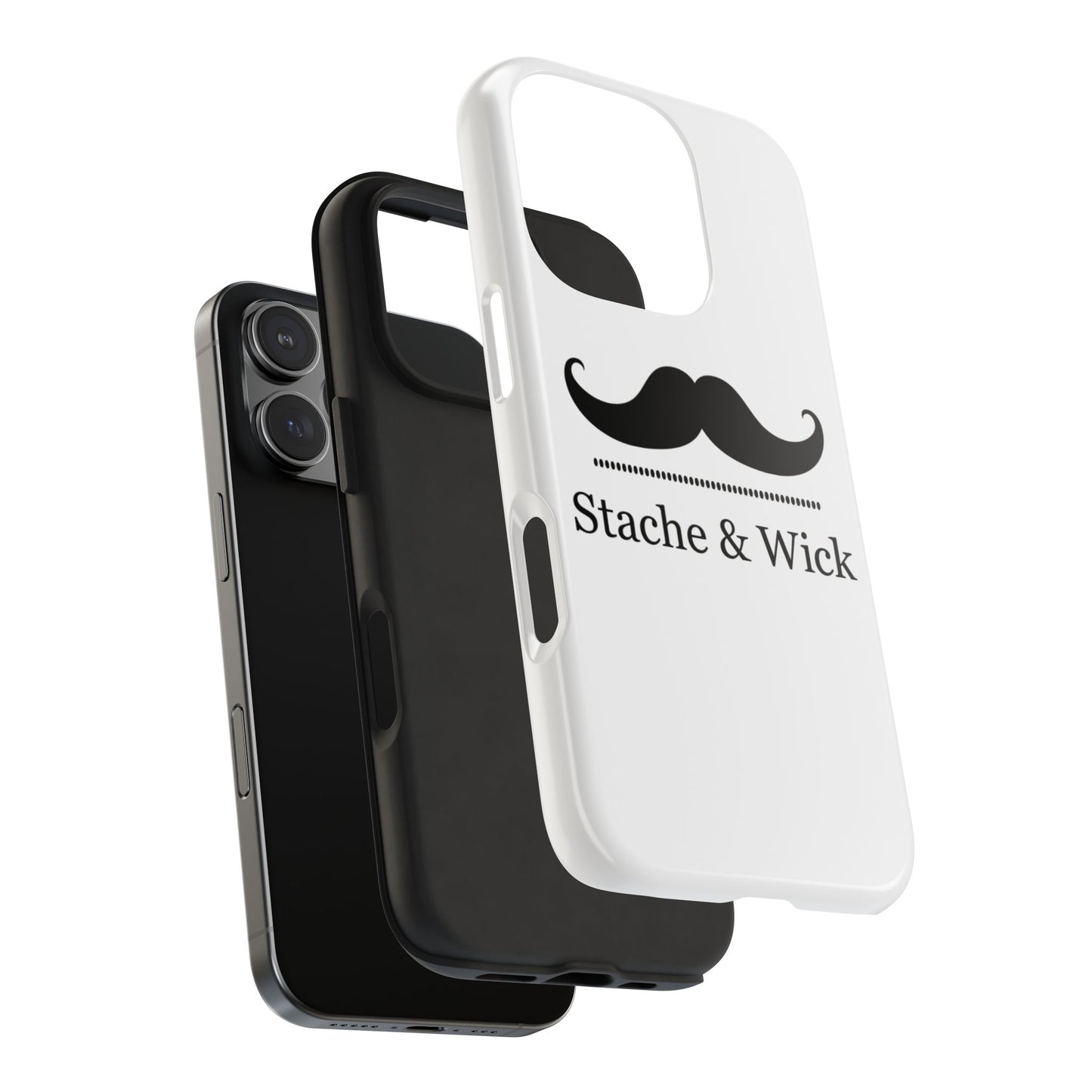Stylish Tough Phone Case - Stache & Wick Design